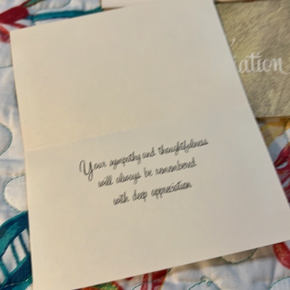 Vintage Sympathy Cards 9 Cards with Envelopes American Greetings In Appreciation - Picture 3 of 5